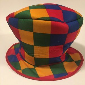 Big Multi-color Clown Top Hat